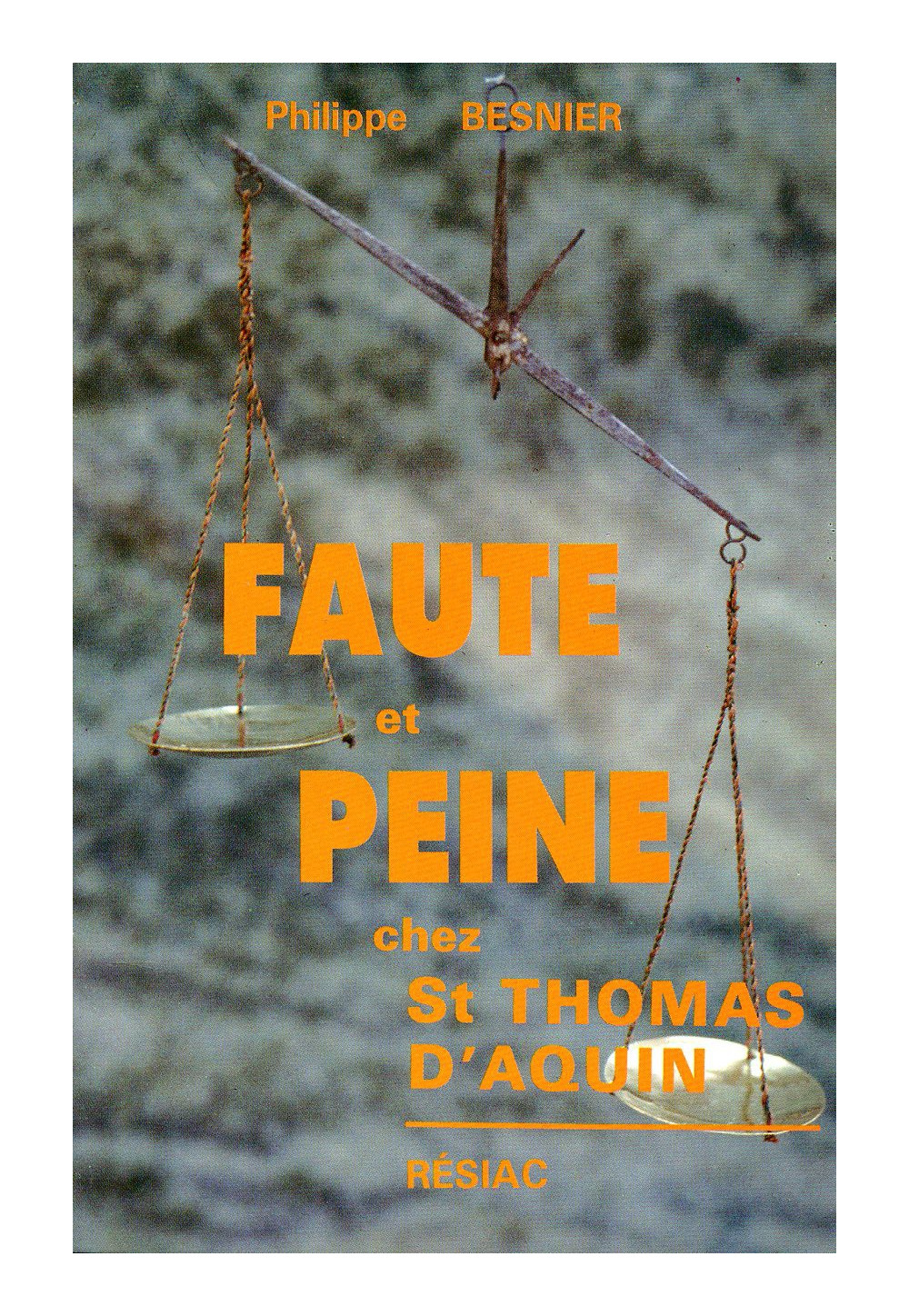 FAUTE ET PEINE CHEZ ST THOMAS D AQUIN