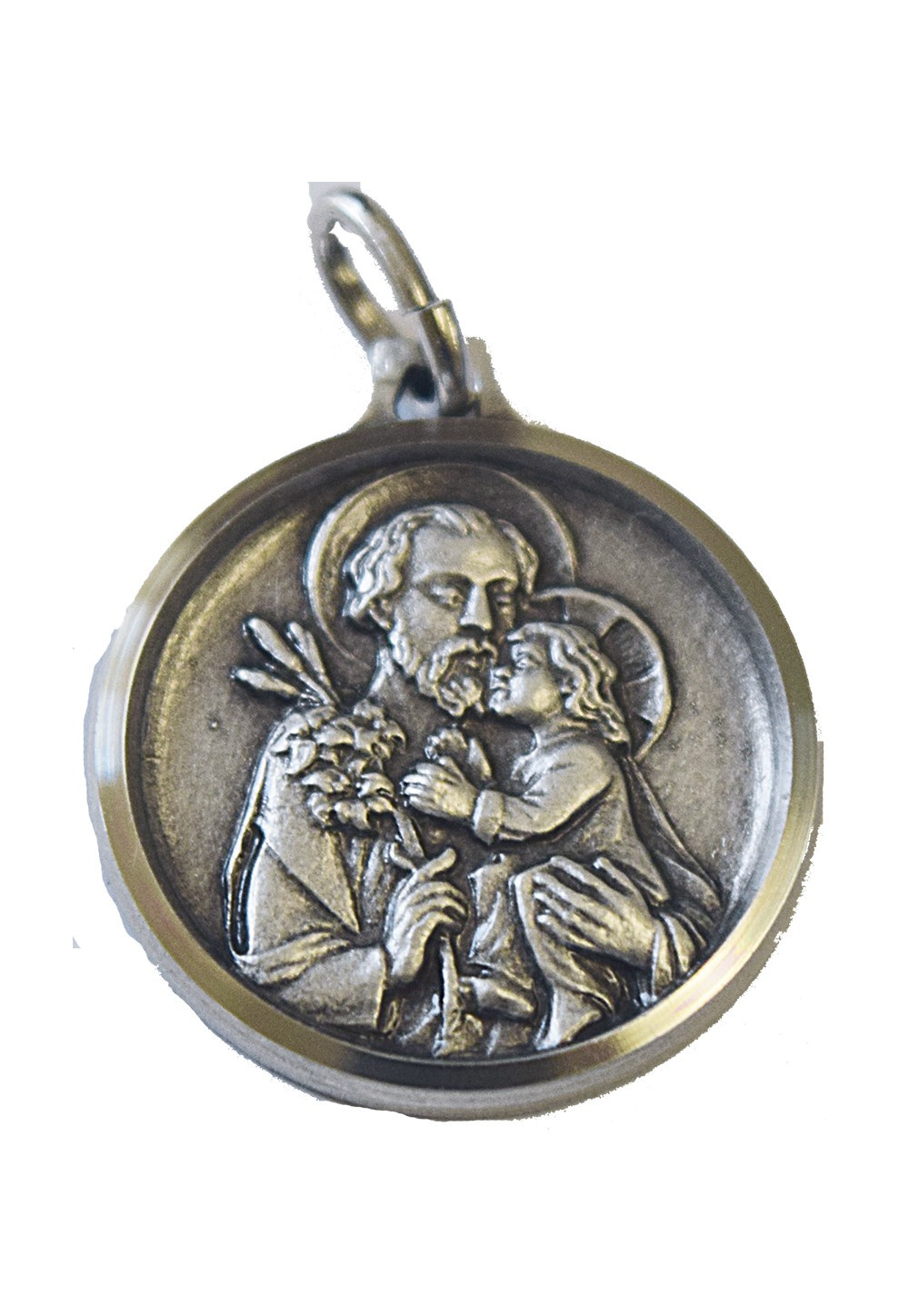 MEDAIL ST JOSEPH métal argenté