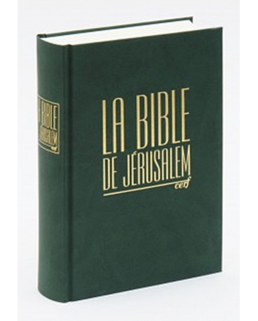 BIBLE DE JÉRUSALEM - COMPACTE - RELUIRE SKIVERTEX VERT