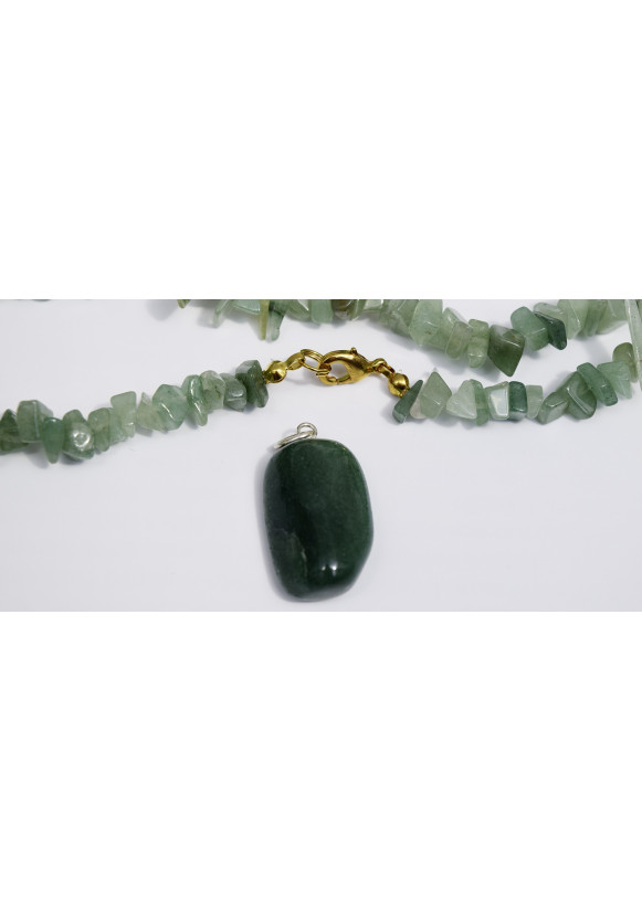 AVENTURINE VERTE COLLIER BAROQUE