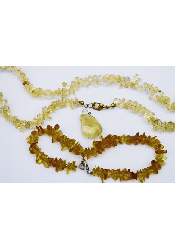 CITRINE JAUNE PENDENTIF 