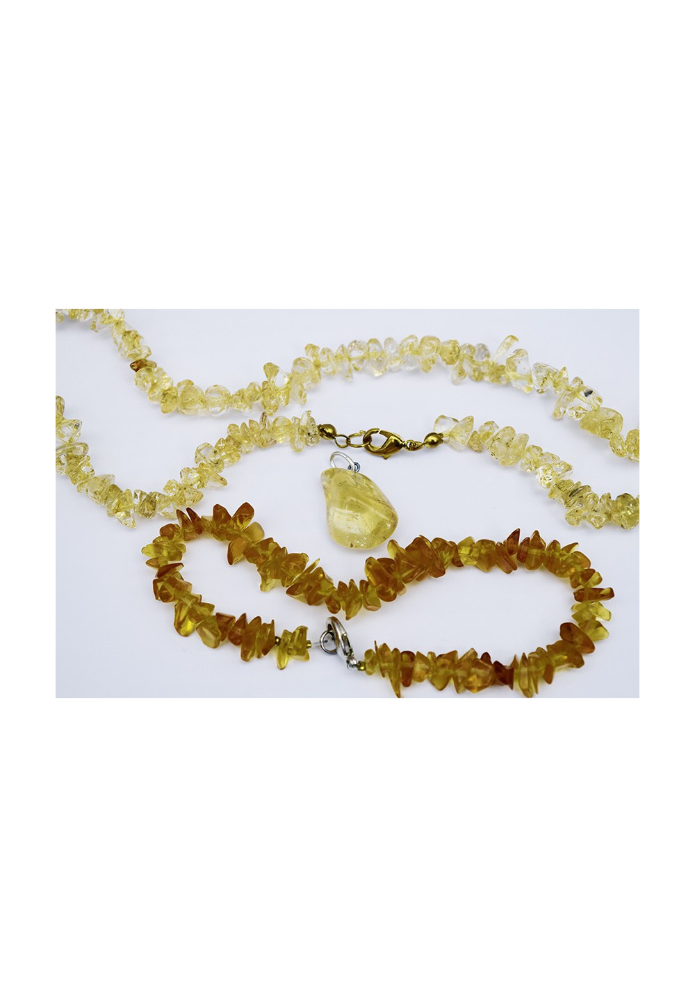 CITRINE JAUNE PENDENTIF 