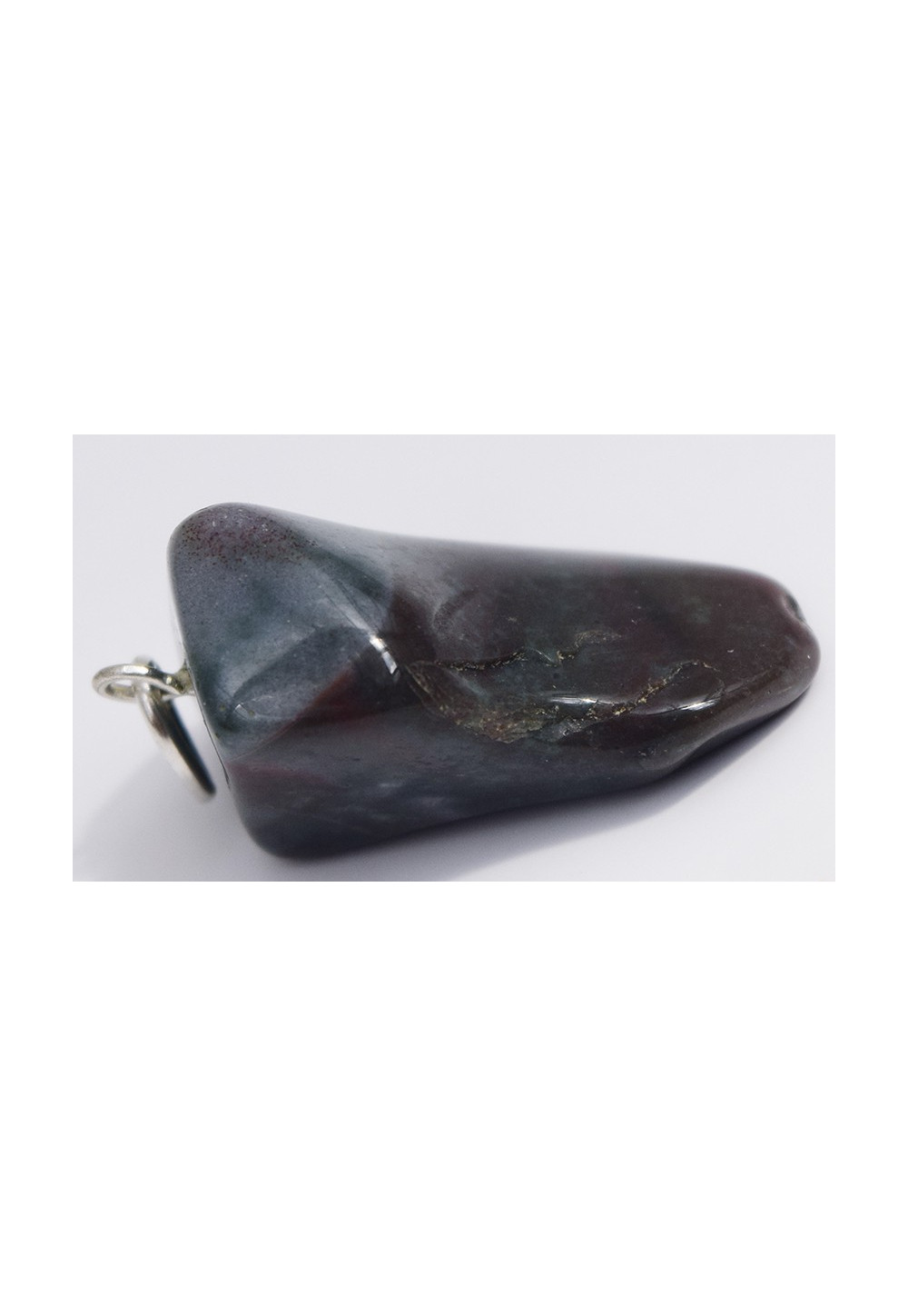 HELIOTROPES (JASPE SANGUIN) PENDENTIF GOUTTE 
