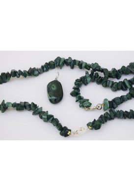 MALACHITE VERTE PENDENTIF 