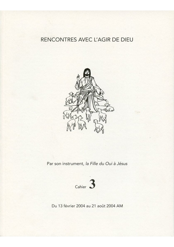 RENCONTRES AVEC L'AGIR DE DIEU - Cahier 3 : 13 FEV 04 AU 21 AOUT 04