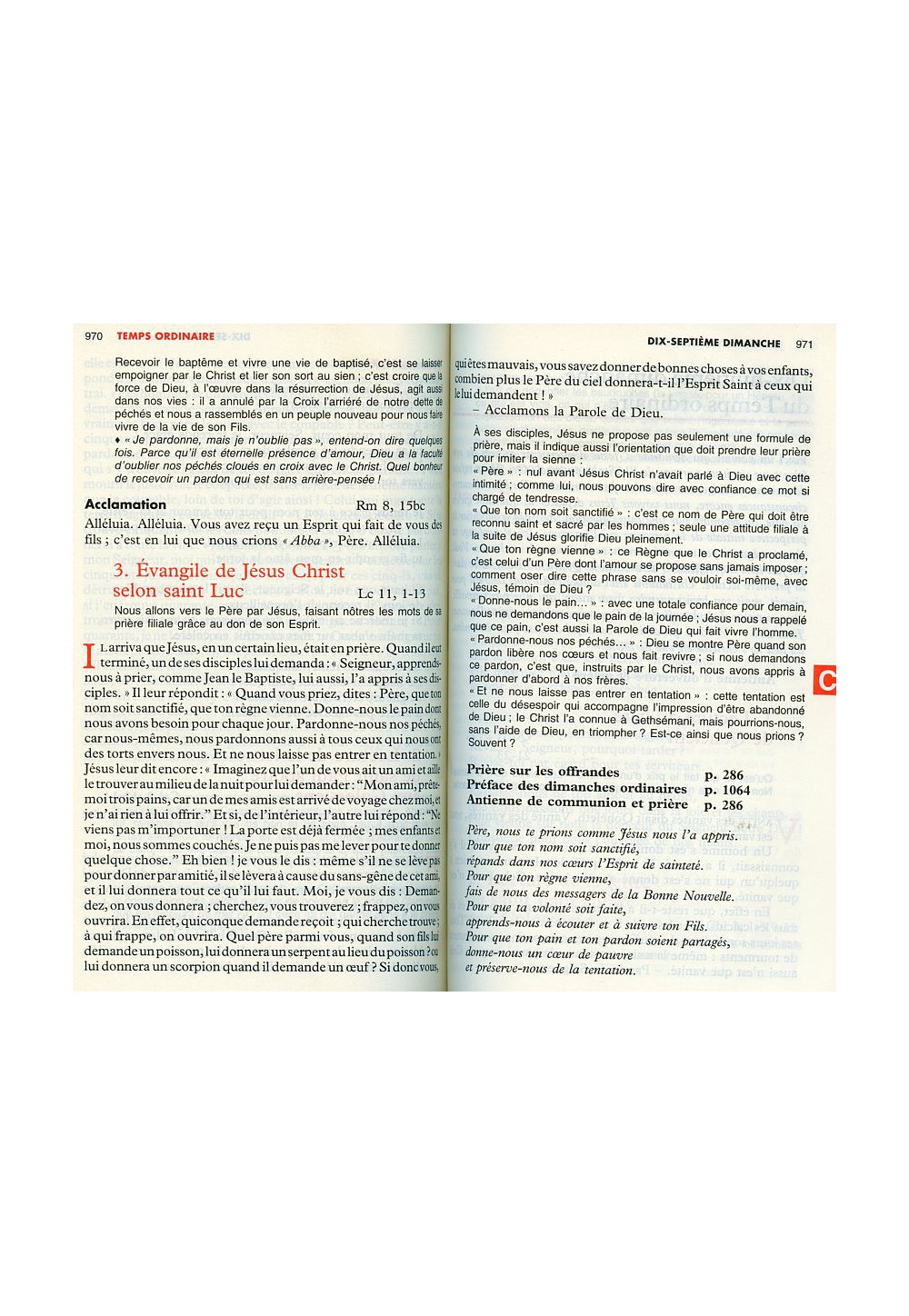 MISSEL DIMANCHES ET FÊTES DE TROIS ANNÉES
