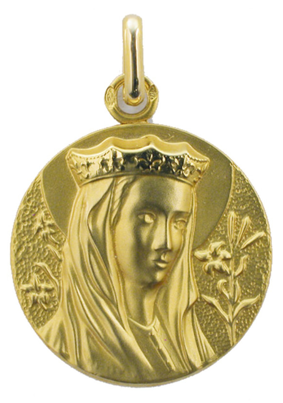 MÉDAILLE VIERGE COURONNÉE