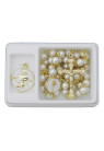 COFFRET COMMUNION AVEC CHAPELET DORÉ