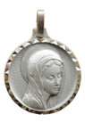 MEDAIL LOURDES BUSTE argent
