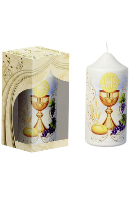 BOUGIE SÉRIGRAPHIÉE COMMUNION COFFRET