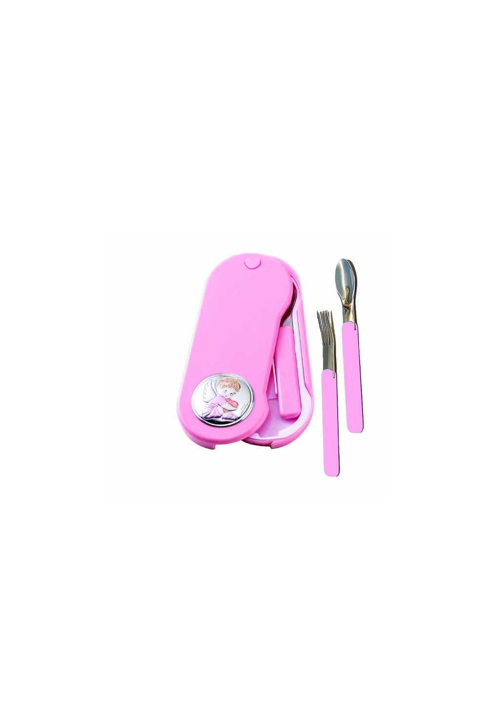 COFFRET COUVERTS BEBE - ROSE