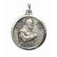 MEDAIL PADRE PIO argent 18 mm