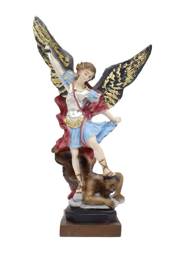 SAINT MICHEL ARCHANGE RESINE POLYCHROME