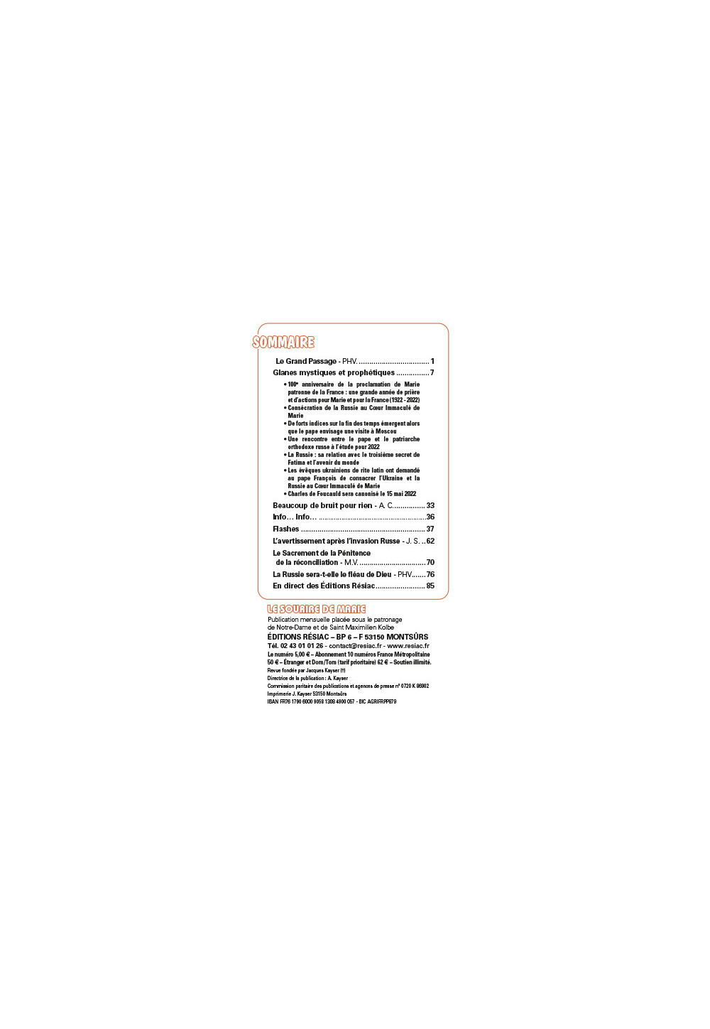 N° 493 MARS 2022