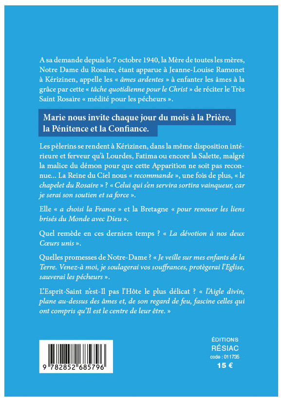 Un mois avec Notre-Dame du Très Saint Rosaire à KERIZINEN
