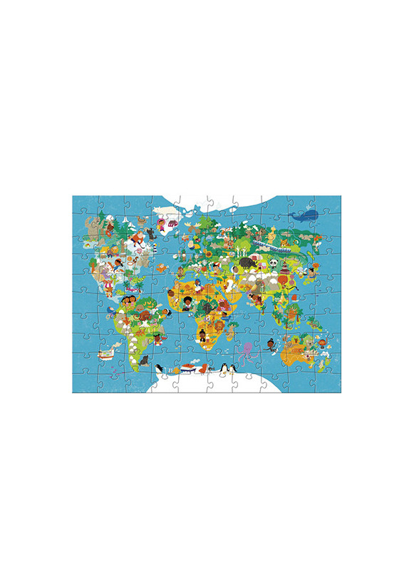 PUZZLE CARTE DU MONDE - 250 PIÈCES - EDITIONS RESIAC