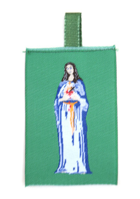 scapulaire vert sans cordon