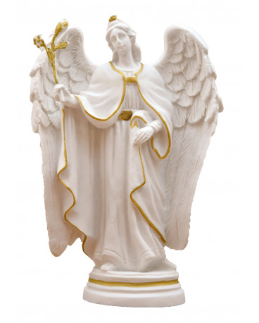 St Gabriel en albâtre avec filet doré