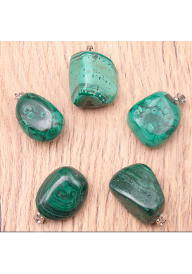 MALACHITE VERTE PENDENTIF