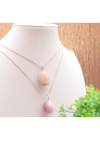 KUNZITE SPODUMENE ROSE PENDENTIF