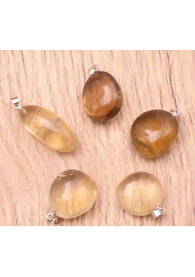 CITRINE JAUNE PENDENTIF