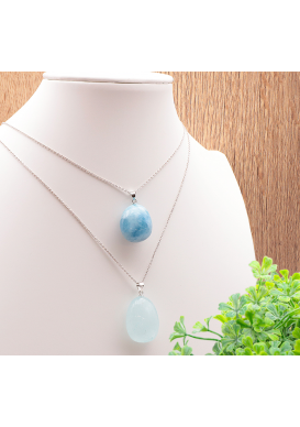 AIGUE MARINE PENDENTIF