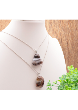 AGATE BOTSWANA PENDENTIF