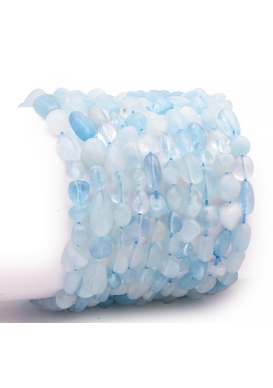 AIGUE MARINE BRACELET 20 CM