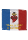 DRAPEAU S COEUR ESPOIR ET SALUT DE LA FRANCE 7 x 7 cm
