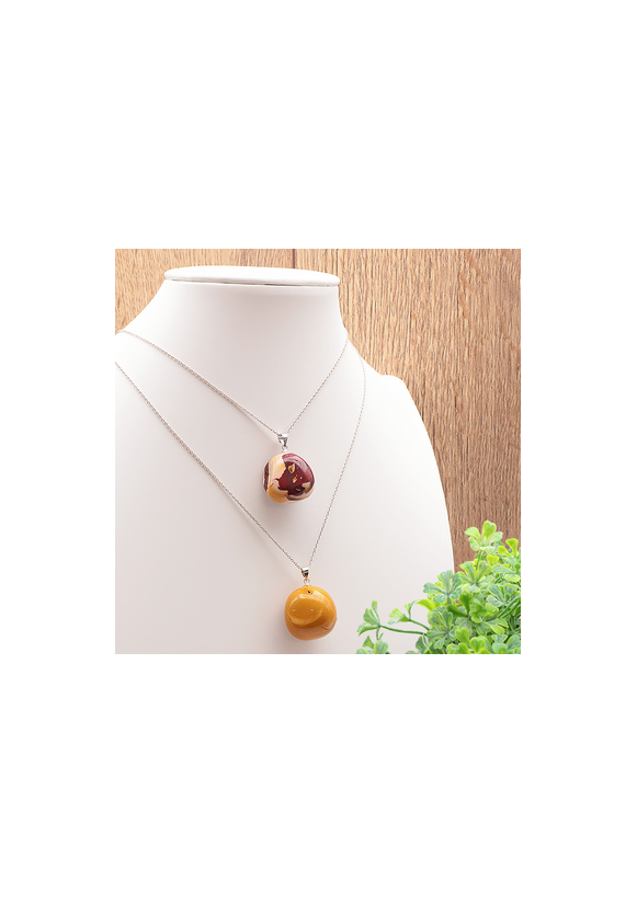 JASPE MOKAITE PENDENTIF