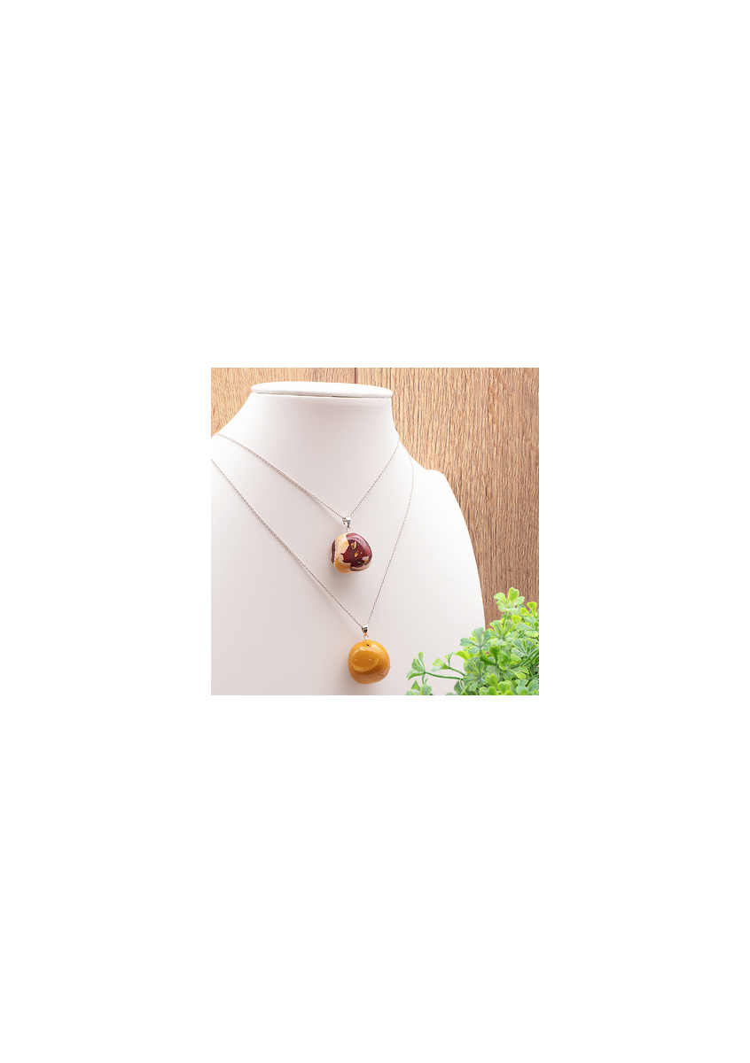 JASPE MOKAITE PENDENTIF