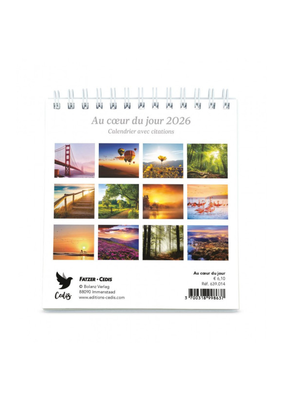 CALENDRIER 2026 Au coeur du jour