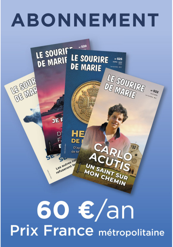 Abonnement au SOURIRE DE MARIE 1 an France métropolitaine