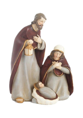 STATUE NATIVITÉ EN RESINE PEINTE