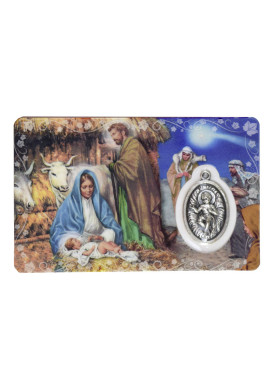 Carte médaille Noël