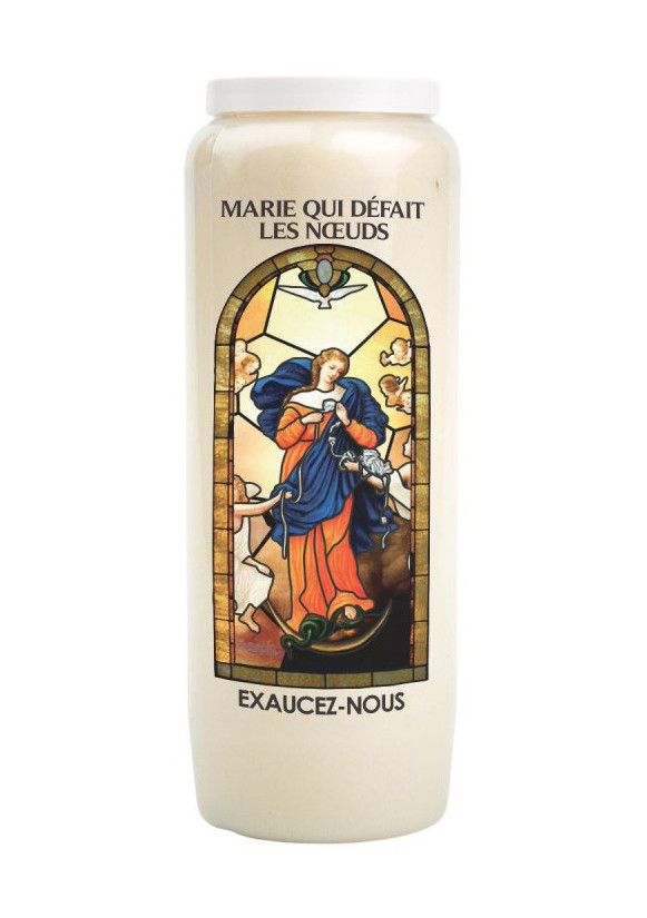 VEILLEUSE DE NEUVAINE MARIE QUI DÉFAIT LES NŒUDS AVEC PRIÈRE