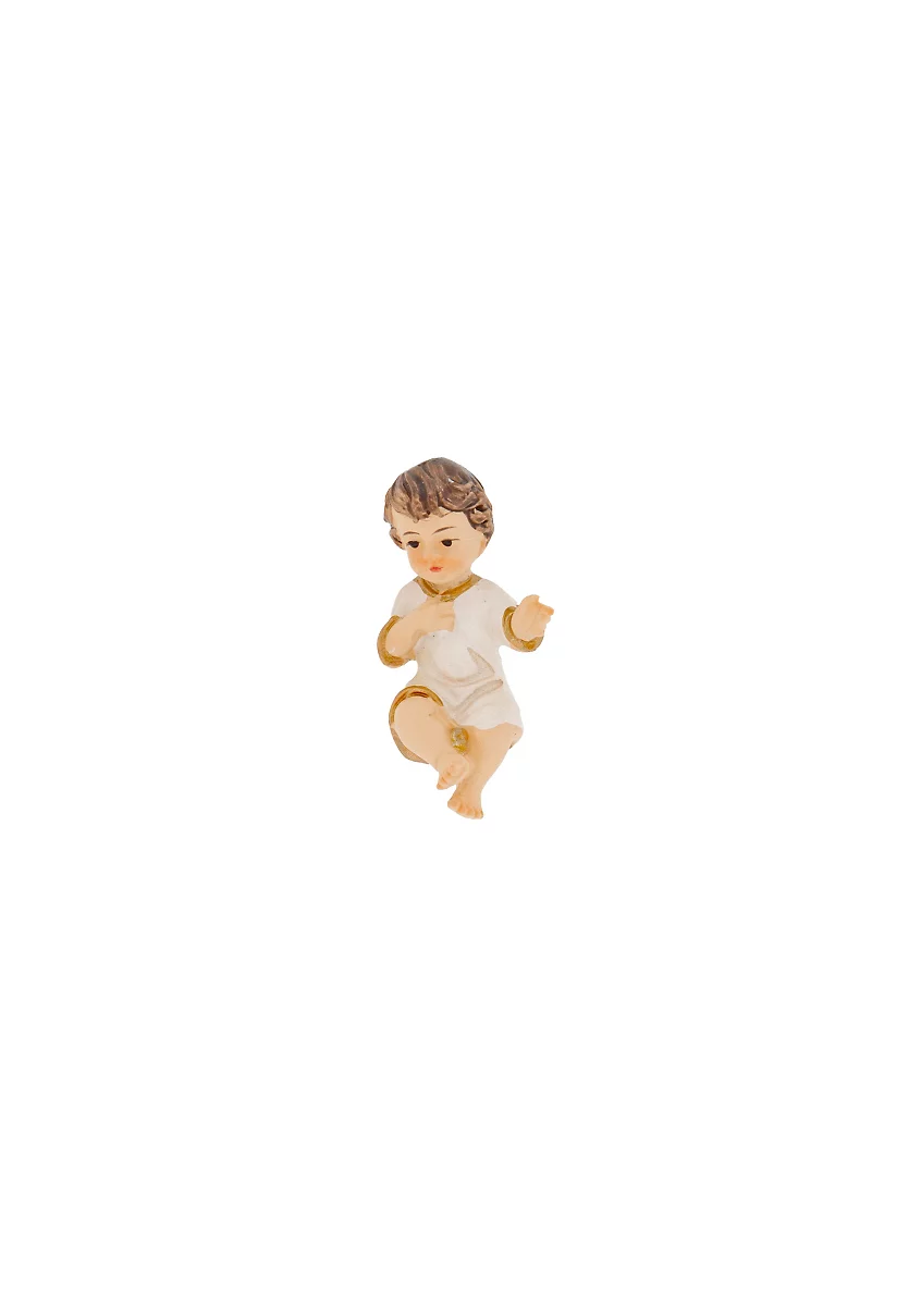 Enfant Jésus pour crèche en résine, peint a la main