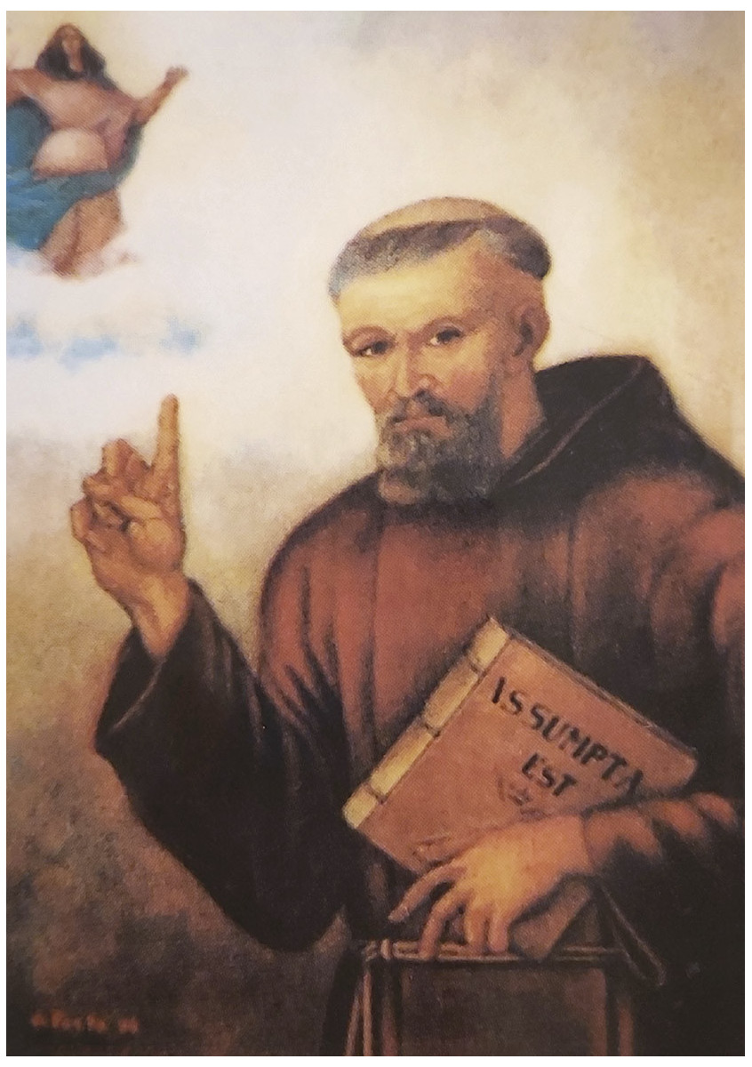 Lot 5 cartes de protection : Père Matteo d'Agnone