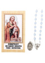 CHAPELET SAINT JOSEPH Grains bleus