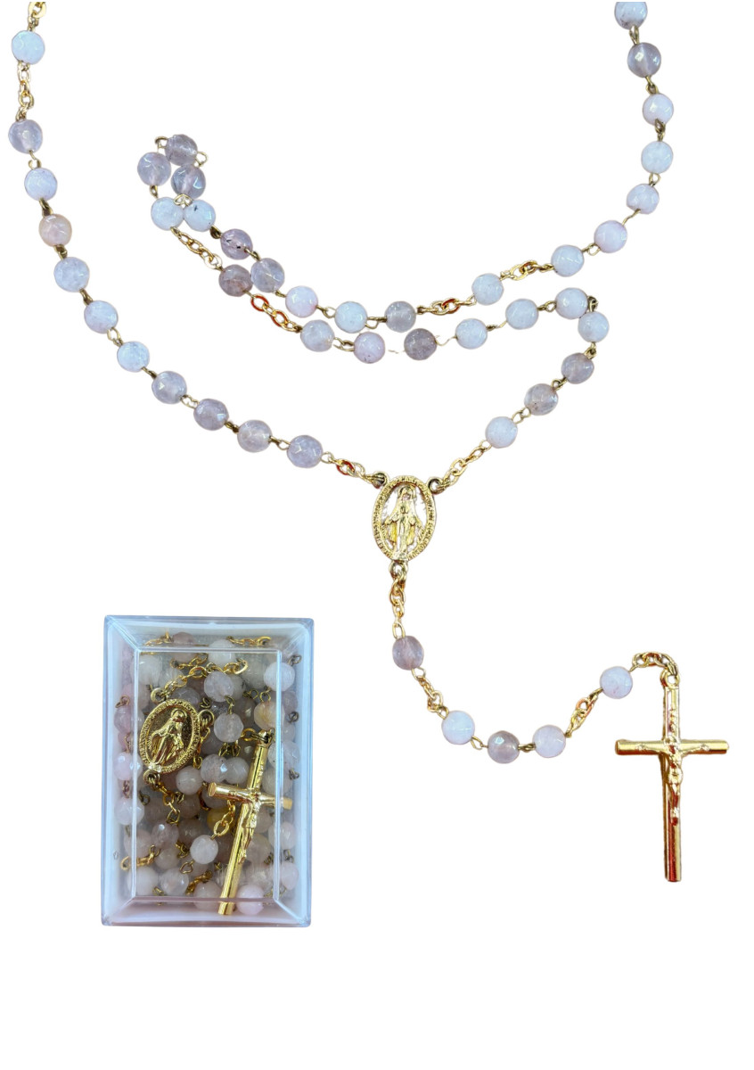 CHAPELET QUARTZ ROSE