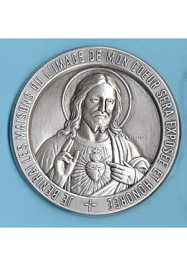 PLAQUE DE PORTE ADHESIVE SACRÉ CŒUR DE JÉSUS