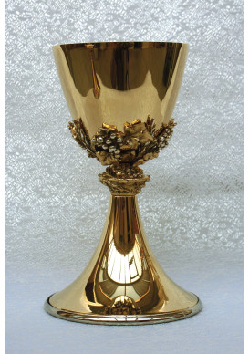 CALICE LAITON FINITION DOREE 