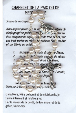 CHAPELET PAIX DE MEDJUGORJE 