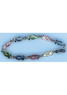 BRACELET POISSONS ICHTUS COULEUR 