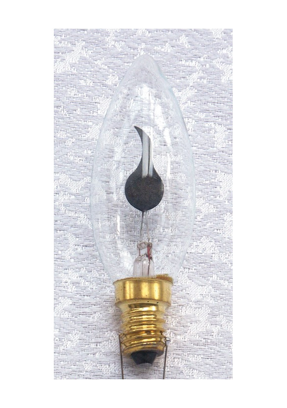 AMPOULE FLAMME SCINTILLANTE BLANCHE 