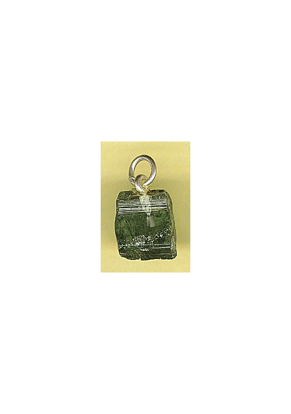 TOURMALINE VERTE PENDENTIF 