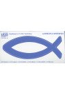 POISSON PAPIER AUTO-COLLANT BLEU