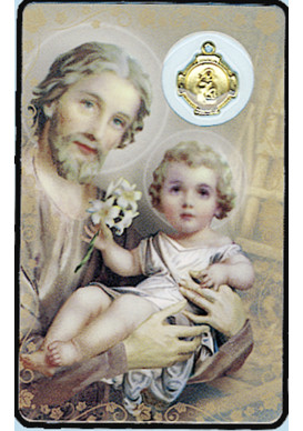 CARTE MEDAIL PLASTIQUE ST JOSEPH