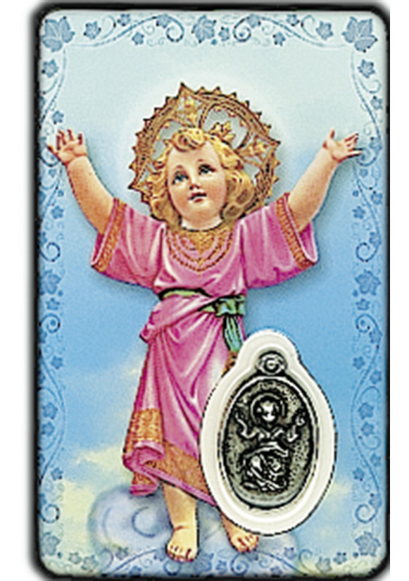 CARTE MEDAIL PLASTIQUE ENFANT JESUS