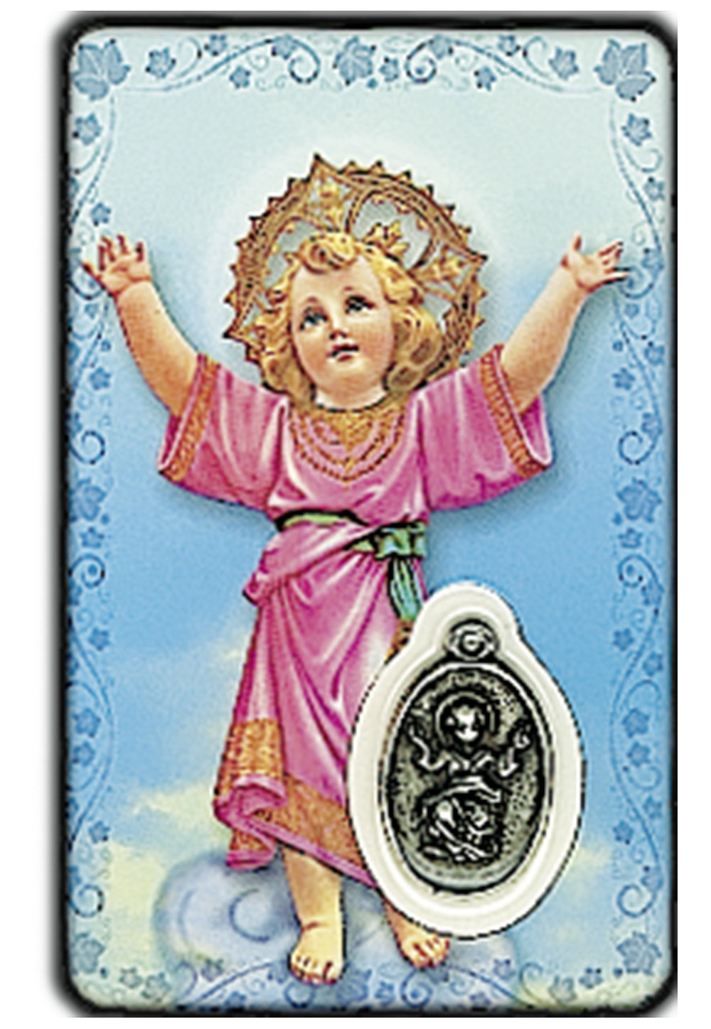 CARTE MEDAIL PLASTIQUE ENFANT JESUS